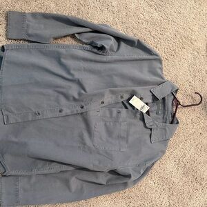 Abercrombie Men's Steel Blue Casual Jacket Shirt
